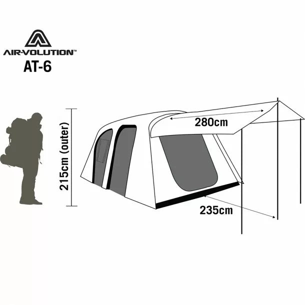 Air Volution AT 6 Ground Tent MC Ranch Overland